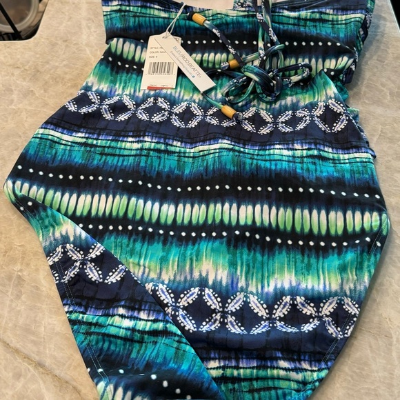 NWT‎ Bleu Rod Beattie Sun Sea and Sand Bandeau One-Piece Size 8 - Picture 6 of 7